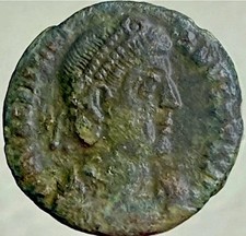 Genuine Ancient Roman Coin 364-375 AD Emperor Valentinian One Victory Securitas