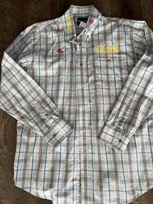 Wrangler Men s Plaid Western Shirt, size L, Monogramed Sponsor Advertisement