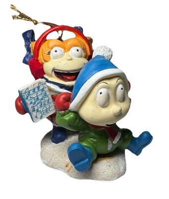 ANGELICA TOMMY RUGRATS NICKELODEON CHRISTMAS ORNAMENT 2002 KLASKY CSUPO INC