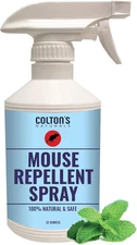Peppermint Oil Rodent Repellent Spray- Large 32 Ounce-Prevents Mice from Nesting