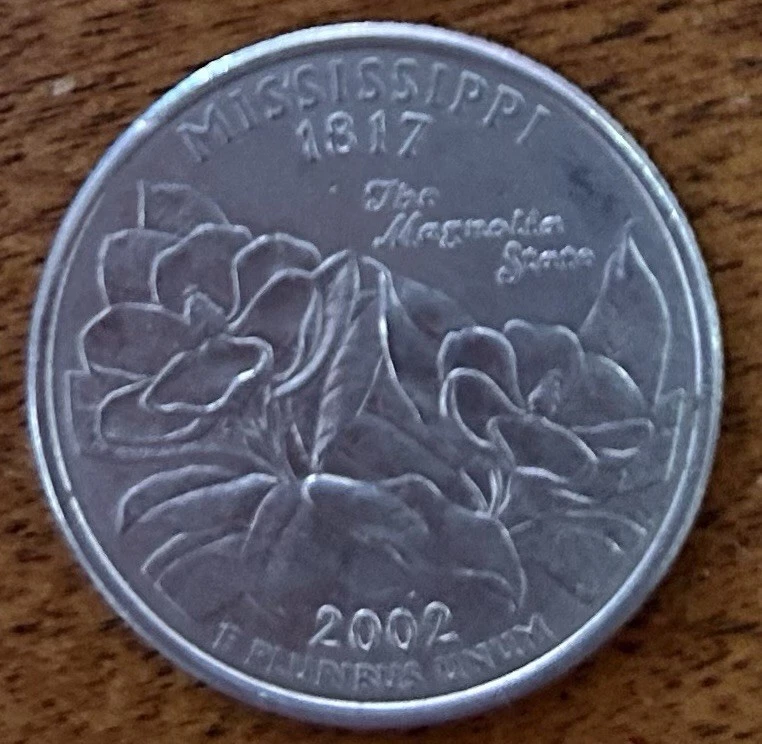 2002 P -  Mississippi Statehood Quarter Dollar Coin - Image 4 of 4