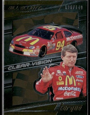 2016 Panini Torque #32 Bill Elliott Clear Vision Gold #/149