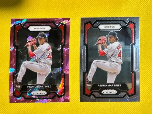 PEDRO MARTINEZ 2024 Panini Prizm PINK CRACKED ICE #86 and Panini Prizm #86 - Picture 1 of 2