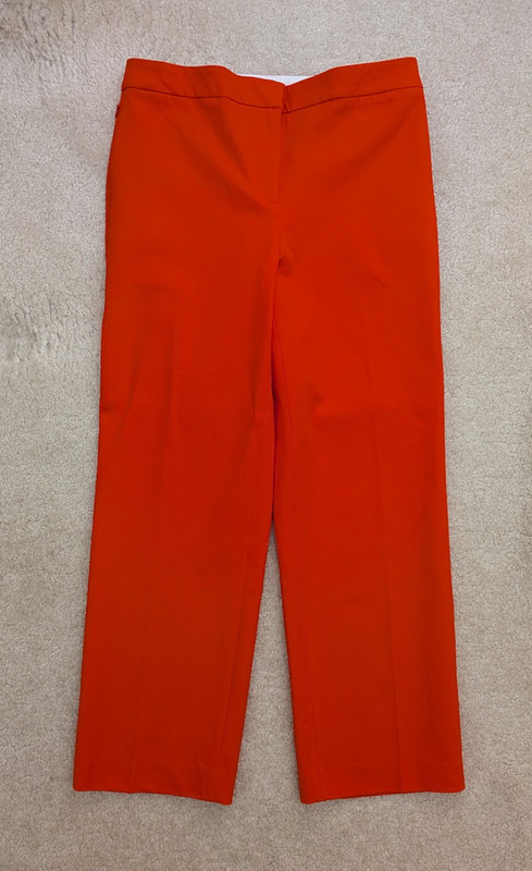 Women's Talbots straight orange pants 4 NWT
