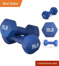 Neoprene Dumbbell Hand Weights for Exercise and Muscle Toning