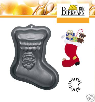 Backform Nikolaus Motivbackform  Kuchenform Stiefel 13 cm Weihnachten Birkmann