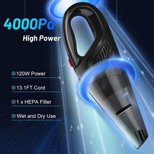 Vacuum Cleaner Portable Car Wet&Dry Handheld Strong Suction Car Handheld Vacuum - Picture 6 of 11