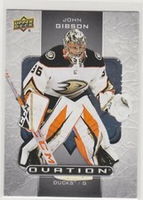 2020-21 UD Extended Series Ovation #O-13 John Gibson - Anaheim Ducks