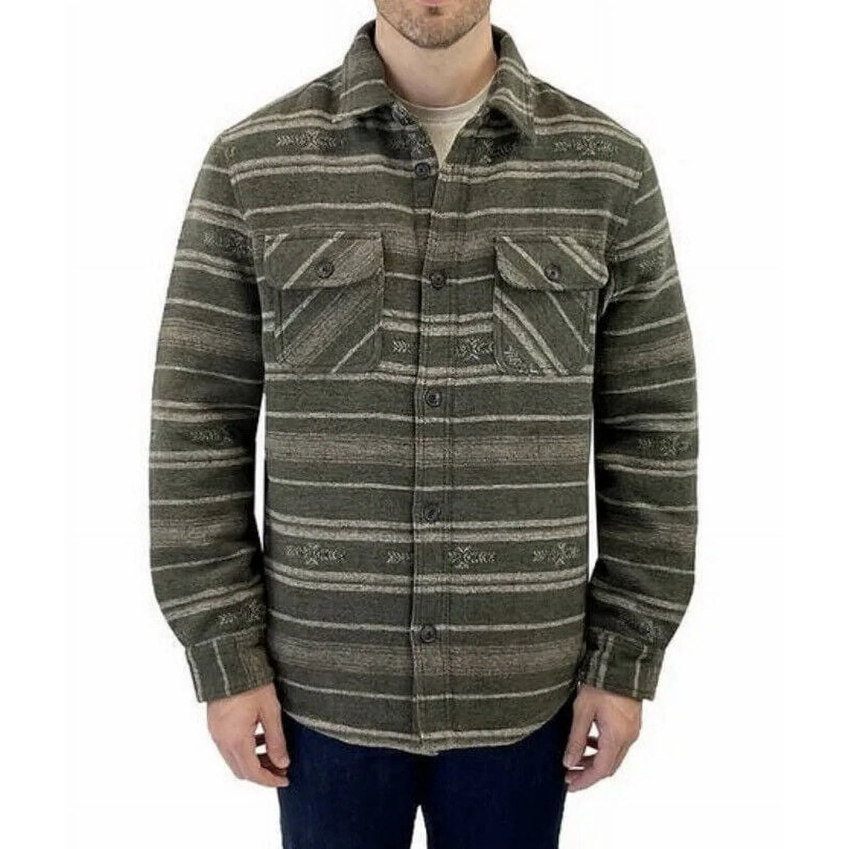 Jachs New York Men's Wool Blend Sherpa Lined Shirt Jacket | eBay