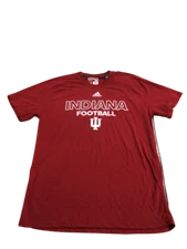 Adidas NCAA Indiana Football Red S/S Performance Tee Red/White 24r001 