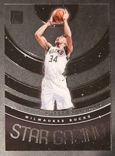 Giannis Antetokounmpo 2019-20 Donruss Clearly STAR GAZING Acetate Insert Card 9