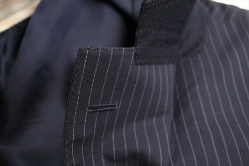 Barneys New York 2 Button Flat Front Charcoal Men's Suit US 38L - Picture 8 of 11