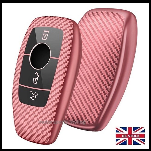 Carbon Fiber Key Cover for Mercedes Smart key Fob 3 4 Button Remote Case t71cf - Bild 5 von 12