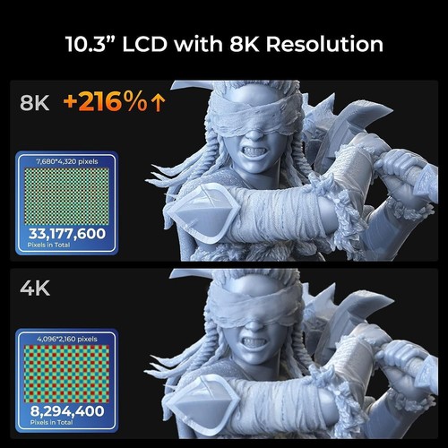 Creality Imprimante 3D Résine HALOT-MAGE PRO, Résolution 8K 10,3 Monochrome LCD UV - Photo 3/15