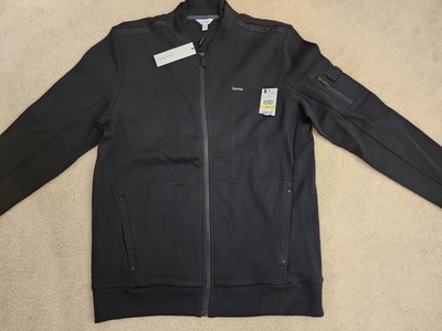 Calvin Klein Lightweight BLACK FULL ZIP Jacket Style 40F1167 : MEN MEDIUM