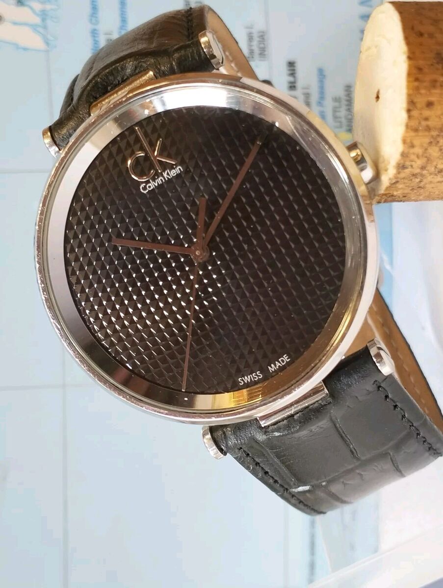 CALVIN KLEIN QUARTZ BLACK DIAL K1S211 SWISS MEN'S FULL CALVIN KLEIN QUARTZ BLACK DIAL K1S211 SWISS MEN'S FULL