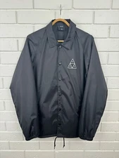 HUF essentials coach jacket in black