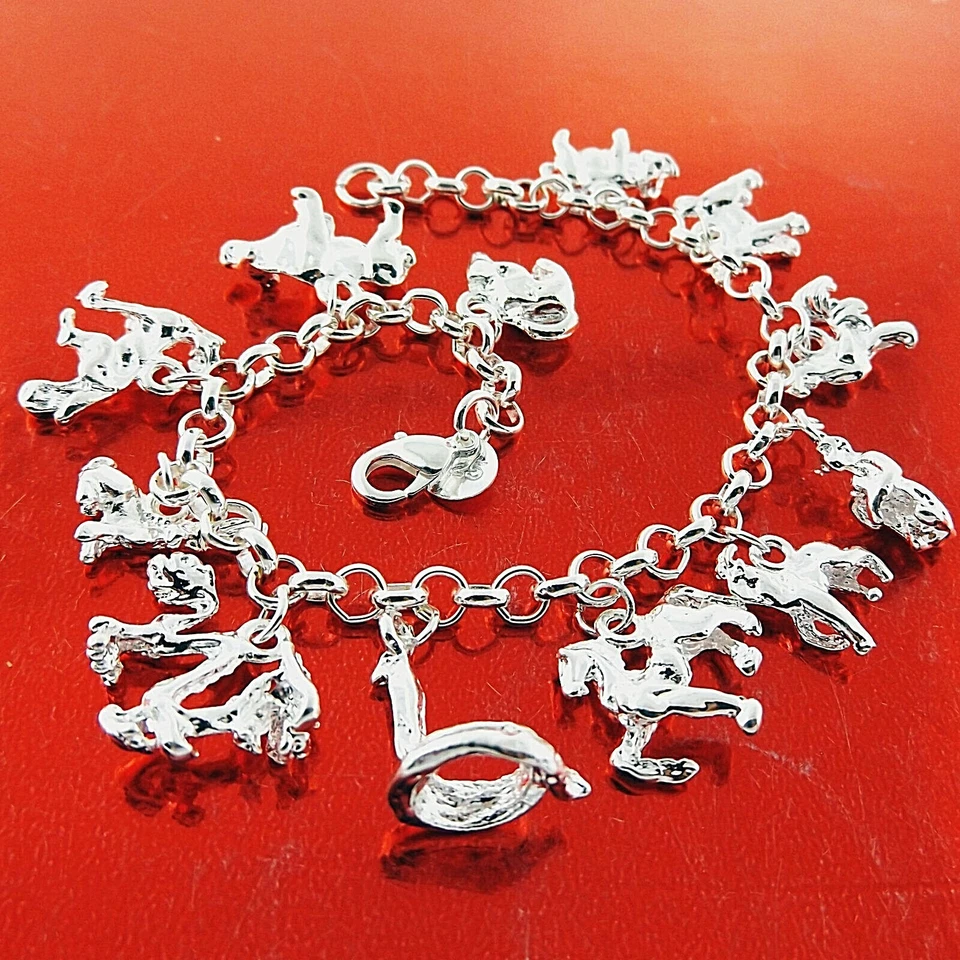 Brazalete Tradicional Sólido Relleno Plata de Ley 925 Real 20cm Foto 2 de 4