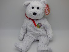 Ty Beanie Babies - Decade the Bear [White] - (2003, Retired)
