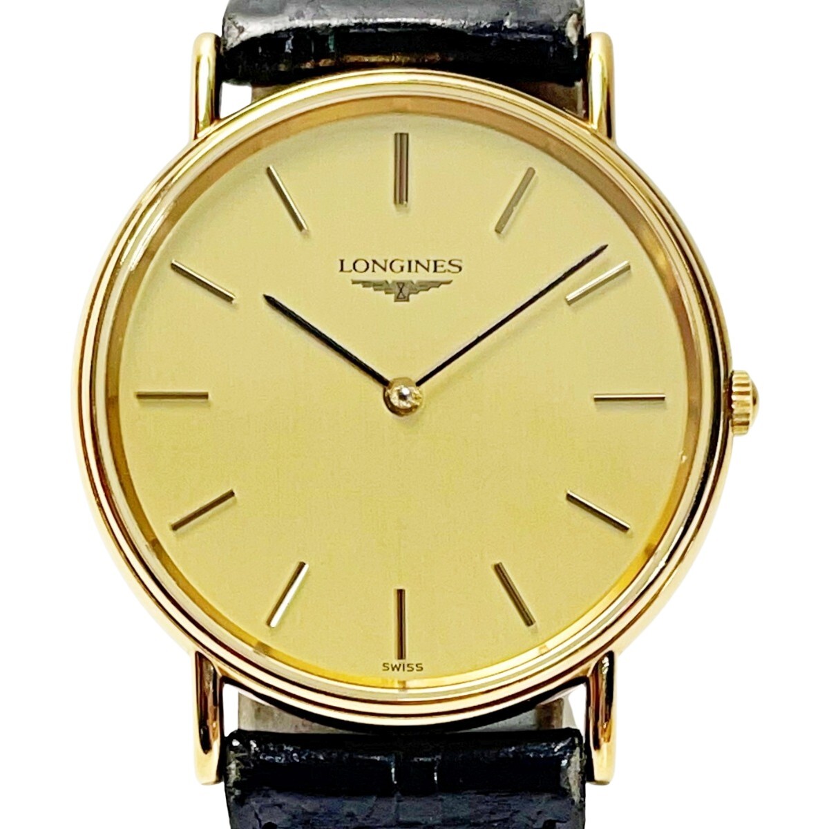 Used] LONGINES Grand Classic L4.637.2 Gold Quartz Men's Watch | eBay