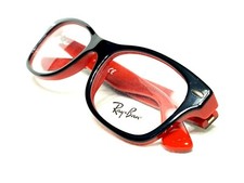 NEW Ray Ban Junior RB1528 3573 Kids Childrens Black/Red Eyeglasses Frames 46/16