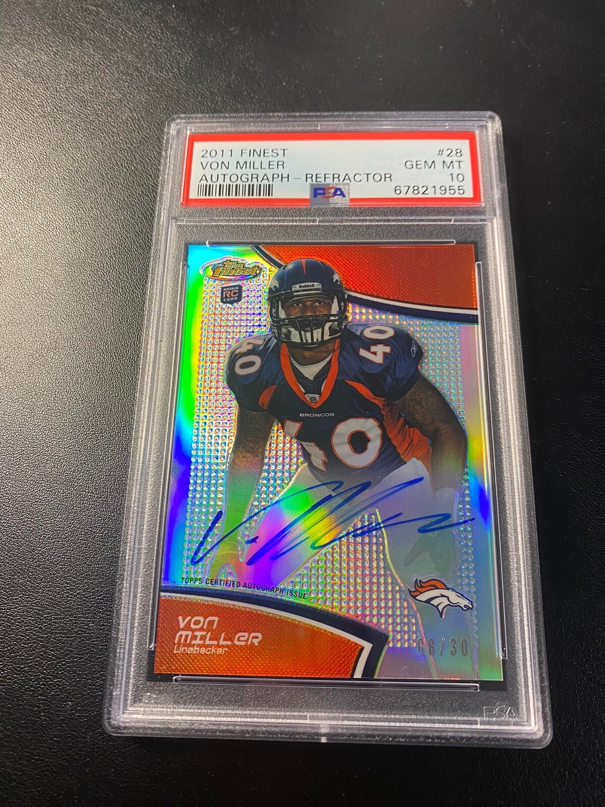 Von Miller Finest #28 Autograph-Refractor