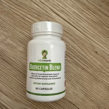 Quercetin Blend Bromelain Complex 60 Capsules-2 per serving Best by Date 9/27