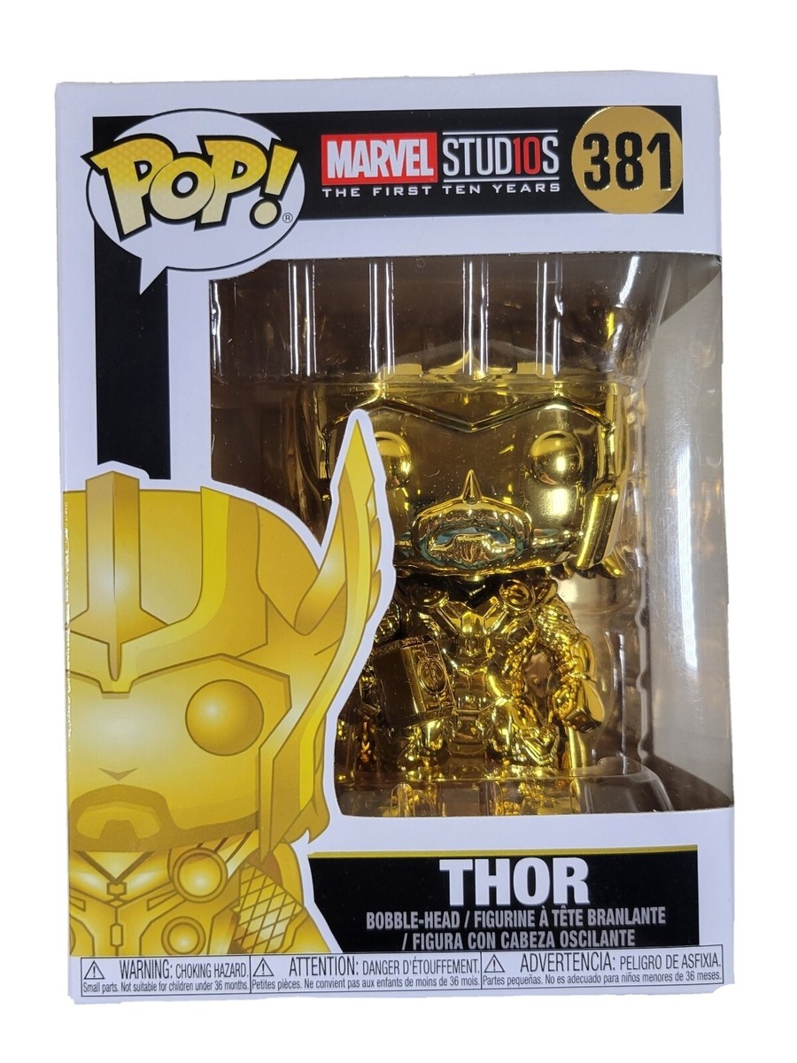Funko POP! MARVEL The First Ten Years #381 Thor, Gold Chrome In