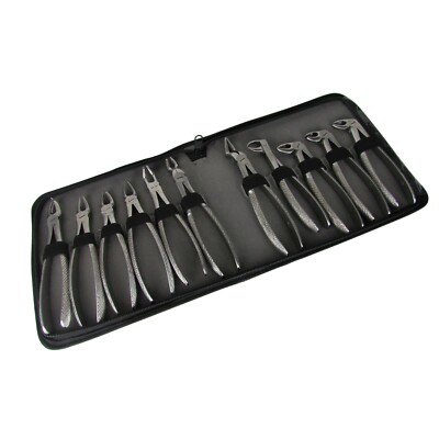 Dental Zahnextraktion Pinzette Chirurgischer Zahnarzt Chirurgie Instrumente Set 11