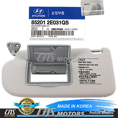 Left Genuine Hyundai 85201-3Q121-YDA Sun Visor Assembly 