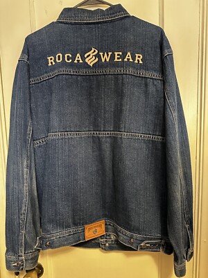 Rocawear Roca Wear Denim Jean Jacket XL 18/20 Mens | eBay