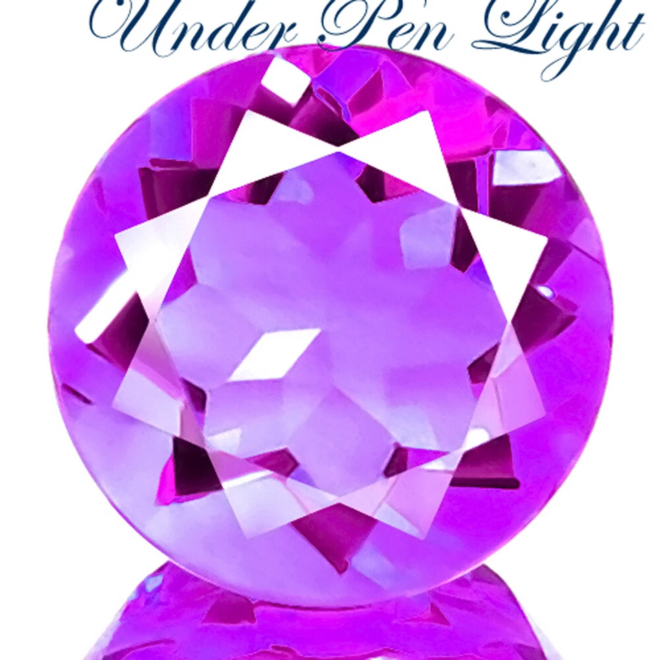 FLUORITA 3.28ct ¡CAMBIO DE COLOR NATURAL IMPECABLE MEJOR GEMA FLASH AZUL A PÚRPURA ROJO! Foto 2 de 4