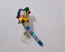 ID BADGE RETRACT REEL MAGNET OR CLIP,MEDICAL,PEDIATRIC,NURSE,ER,ICU,MARDIGRAS