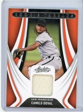 2022 Panini Absolute Camilo Doval Relic NM Baseball Card Giants