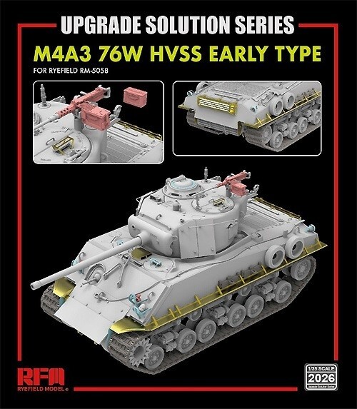 Rye Field Model 2026 1:35th scale M4A3 76W HVSS Early Type detail set
