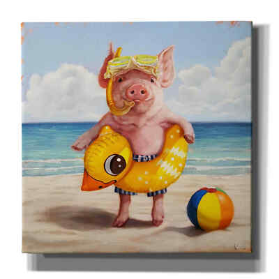 Epic Graffiti 'Baked Ham' by Lucia Heffernan, Giclee Canvas Wall Art