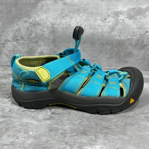 KEEN Newport Kid's Sandals Sz 13 Blue Green Sport Water Drawstring Hook & Loop - Picture 7 of 12