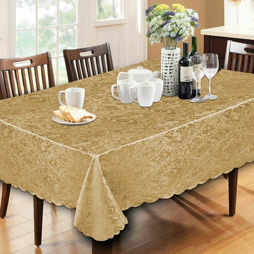 Nuovo copritavolo tavolo da pranzo morbido damascato jacquard tovagliolo, rotondo, rettangolare - Foto 7 di 9