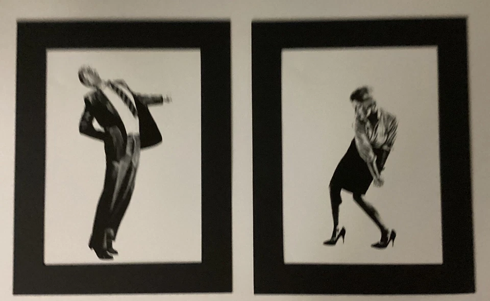 ROBERT LONGO Hombres en las ciudades conjunto de DOS imágenes, marco mate 11x14 listo #6 Foto 2 de 4