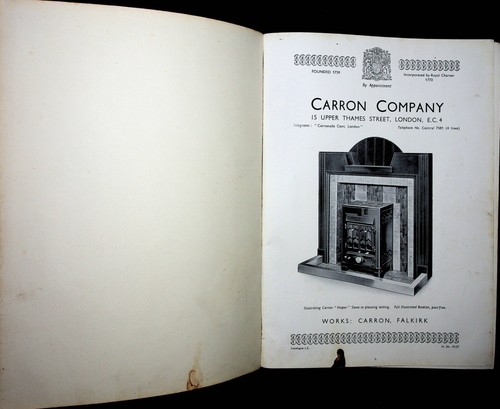 Carron Company of Falkirk Modern Fireplaces: 1937 Catalogue & Price List decor - Picture 2 of 10