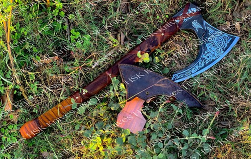 Assassin Creed Valhalla Viking Axe ,with sheath Best Christmas ,birthday gift - 第 2/7 張圖片