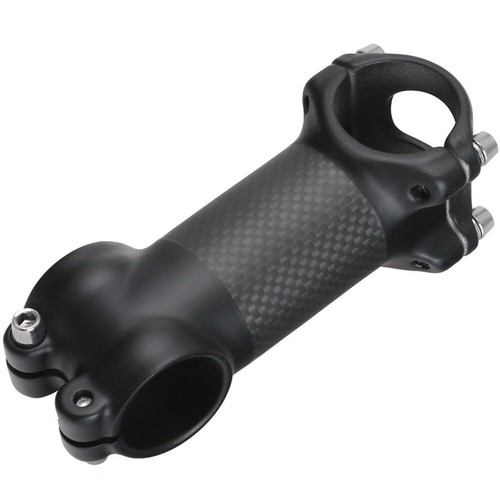 PIPA ATTACCO MANUBRIO 90 100 110 120 FIBRA DI CARBONIO+ALLUMINIO BICI CORSA MTB - Foto 5 di 8