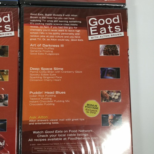 Good Eats Super Sweets 1-6 DVD Lot Alton Brown Food Network *Brand New Sealed!* - Picture 6 of 7