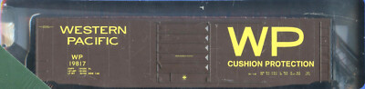 HO E&C Shops Kit 50' PS-1 Single Door Box Car Western Pacific/WP 19817 NIB
