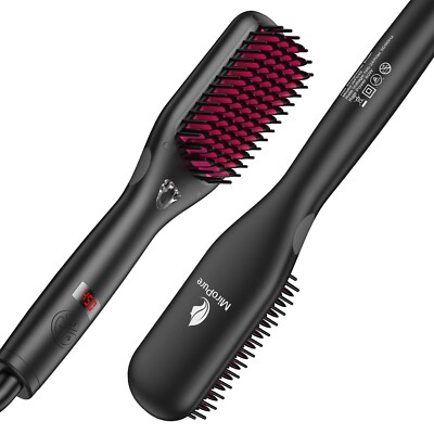 MiroPure Professional Hair Straightener Brush Ionic Generator Comb Hair Style