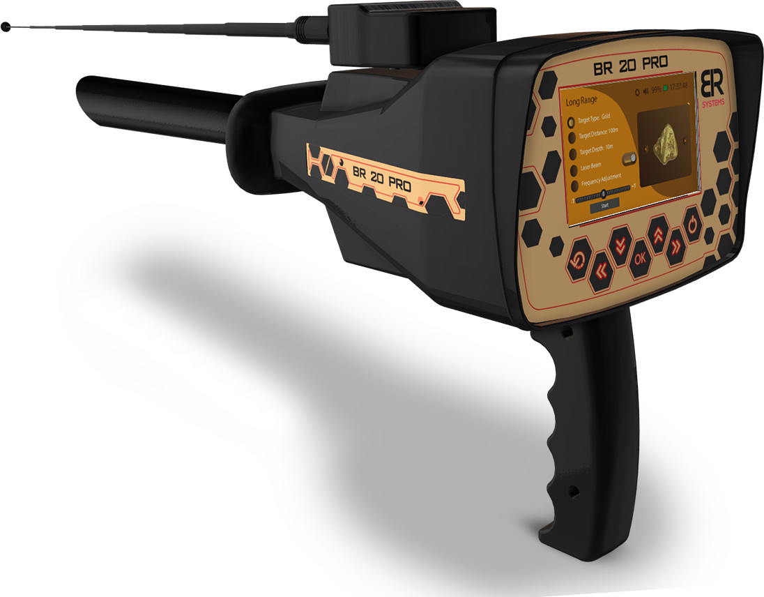 BR SYSTEMS 20 PRO Gold and Metal Detector Geolocator for Gold Prospecting