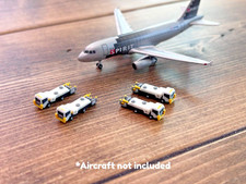 1:400 Model Airport Accessories - 4pc Aircraft Lavatory / Water Service Vehicles