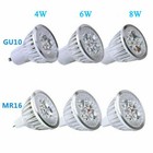 10pcs LED Bulbs Globe Spot Light GU10 MR16 4W 6W 8W AC220V 12V 220V Downlight AU
