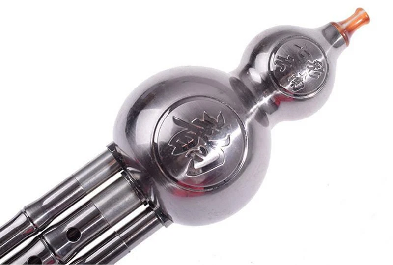 Flauta Hulusi Cucurbit Instrumento Tradicional Chino Botella Calabaza Caja de Regalo  Foto 3 de 4