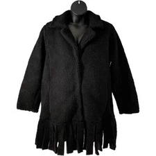 Attitudes by Renee Global Illusions Sherpa Coat Raven
